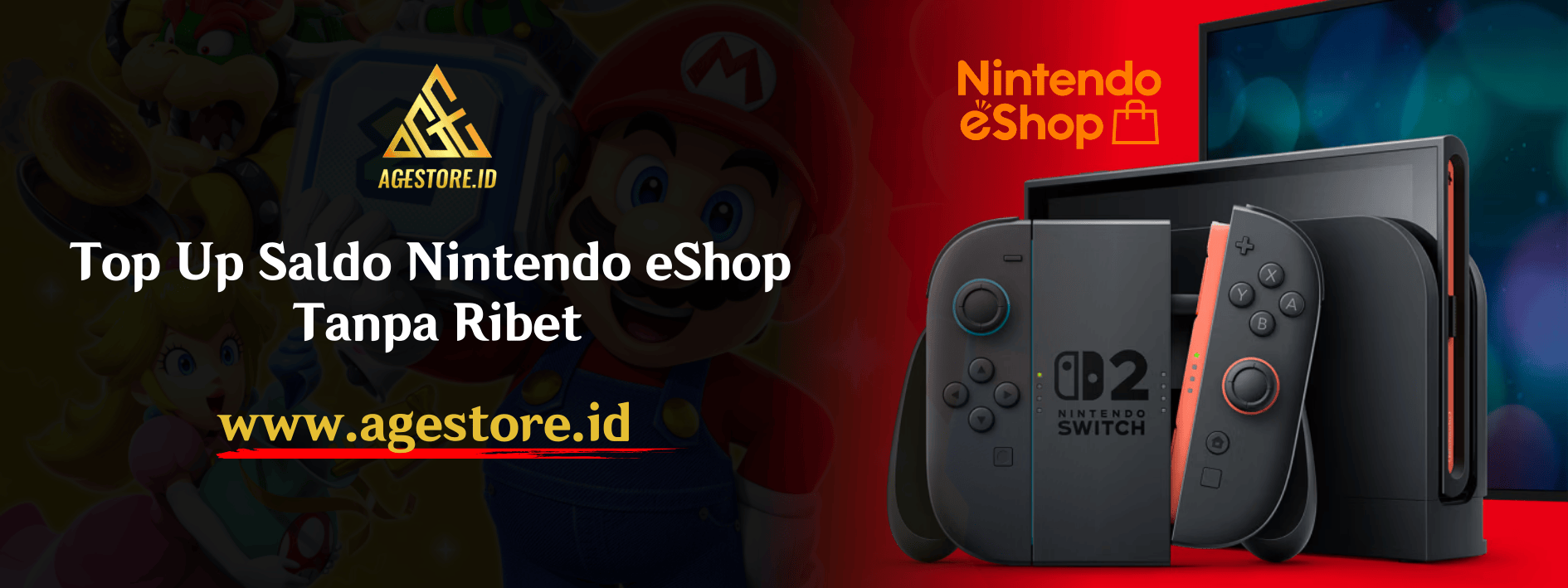 Top Up Saldo Nintendo eShop Tanpa Ribet | Agestore.id