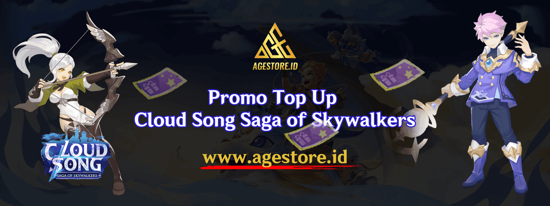 Promo Top Up Cloud Song: Saga of Skywalkers | Agestore.id