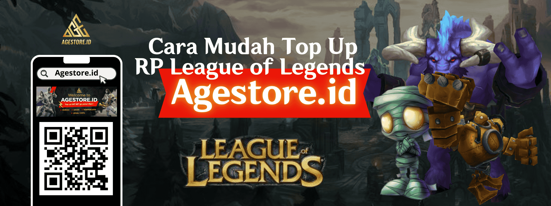 Cara Mudah Top Up RP League of Legends di Agestore.id